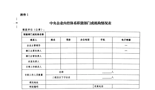 国资委最新印发《2020年中央企业内部控制体系建设与监督工作有关事项》的通知